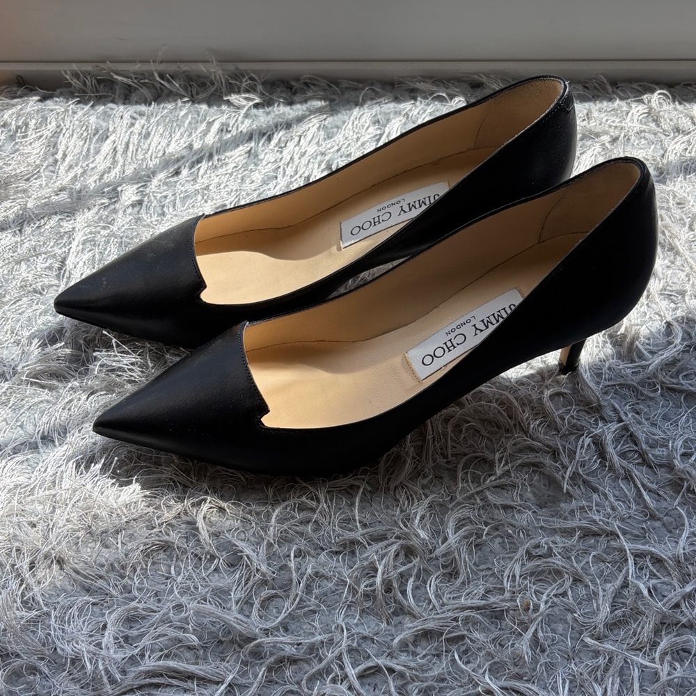 Jimmy Choo Black Pointed Heels
